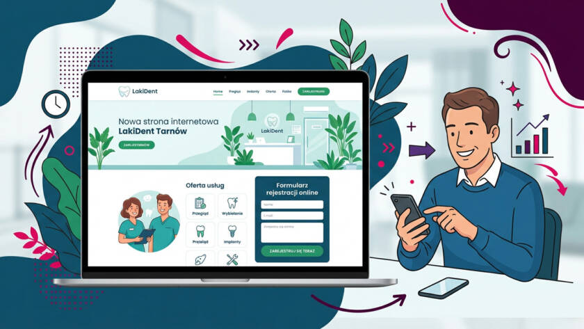 Nowa strona internetowa LakiDent Tarnów – poznaj ofertę i umów się na wizytę online!