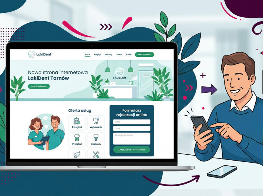 Nowa strona internetowa LakiDent Tarnów – poznaj ofertę i umów się na wizytę online!